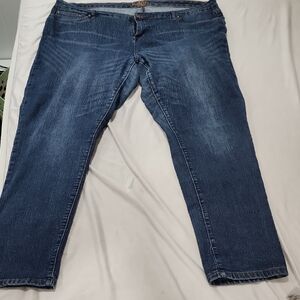 Reign Dark Blue Straight Leg Women's Jeans